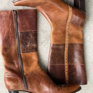 matisse two tone leather boots